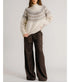 Gemma Pull On Straight Leg Pants - Chocolate